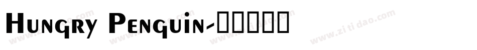 Hungry Penguin字体转换